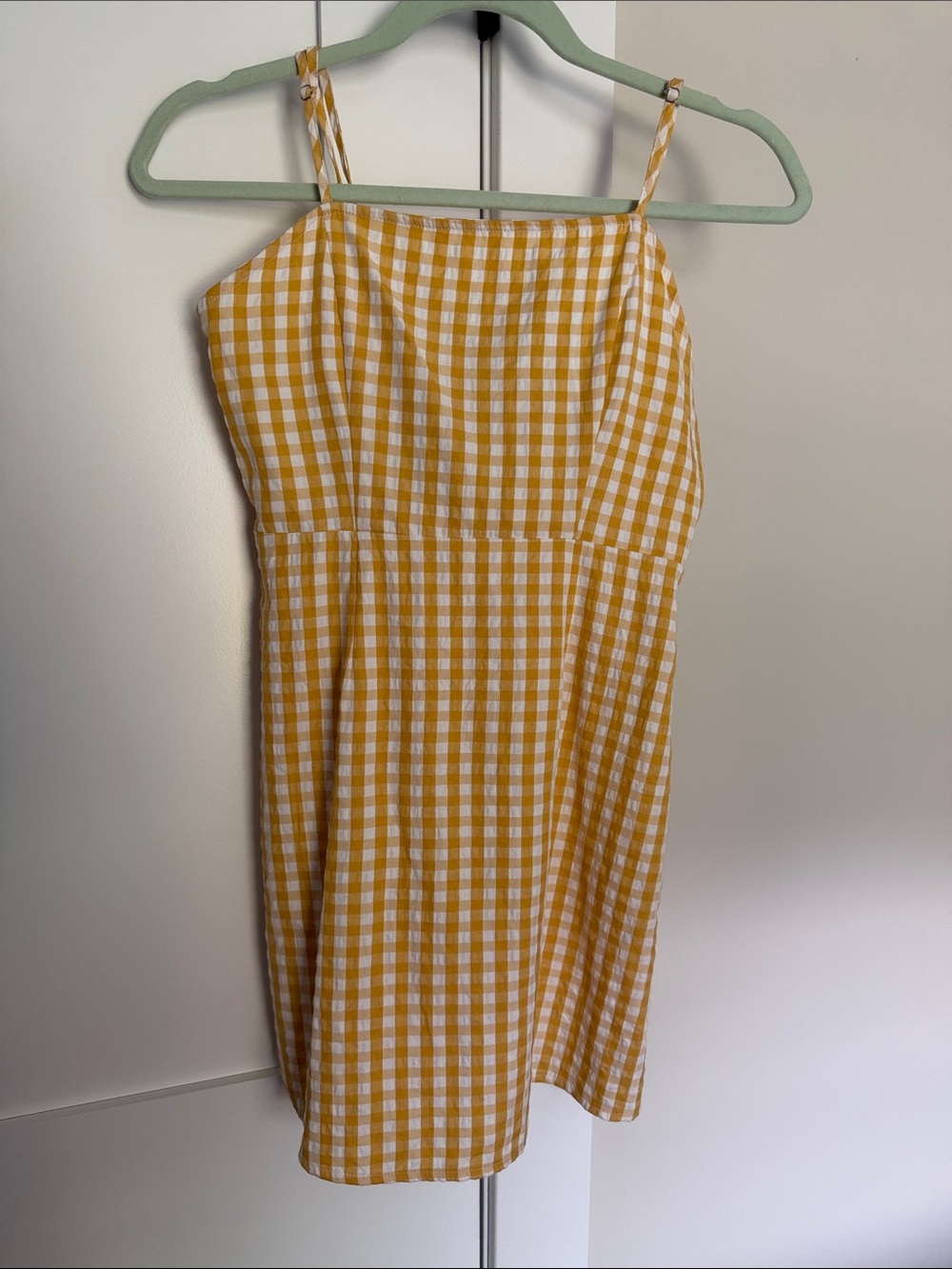 Sky and Sparrow Yellow and White Gingham Sundress